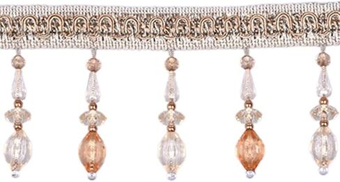 Fringe Trim Tassel,Crystal Beaded Pendant Tassel, Tassel Trimming Wedding Decor (Color : Gold) (Color : Purple) (Dark Blue)(Dark Green) in Saudi Arabia