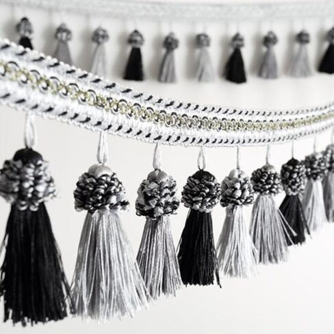 Fringe Trim Tassel,Crystal Beaded Pendant Tassel, DIY Home Tablecloth Lampshades Decoration (Color : 8, Size : 1 Meter) (Color : 7, Size : 1 Meter(7) in Kuwait