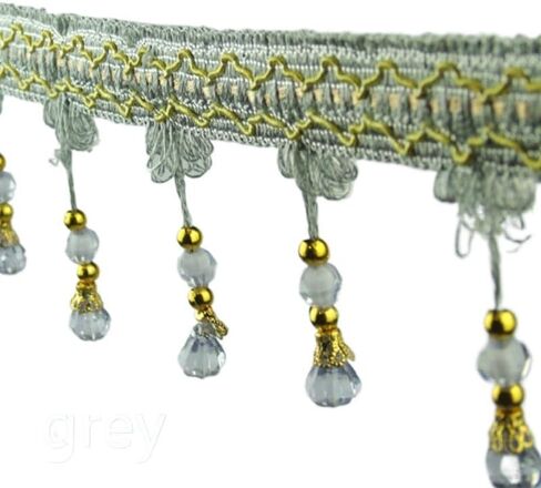 Fringe Trim Tassel,Crystal Beaded Pendant Tassel, Home Sofa Decoration (Color : 6) (Color : 9)(9) in Saudi Arabia