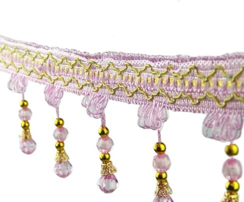 Fringe Trim Tassel,Crystal Beaded Pendant Tassel, Home Sofa Decoration (Color : 6) (Color : 9)(9) in Saudi Arabia