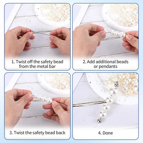 50Pcs Beadable Keychain Bar, Metal Keychain Blanks Beaded Key Chain Making Kit DIY Key Chain Supplies, Beadable Bars Making Kit Bulk for DIY Blanks Pendant DIY Crafts Jewelry Making for Women Man in Saudi Arabia