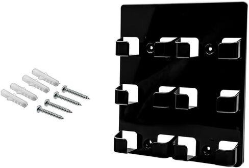 Marketing Holders Hanging Business Card Holder 5 Pocket Vertical Clear Acrylic Wall Mount with Hardware for 3.5" x 2" Gift and Appointment Cards Multi Slot Space Saver Travel Agents Restaurants in Saudi Arabia