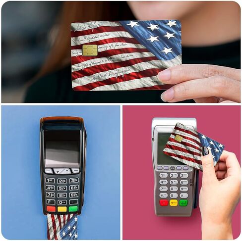 Credit Card Skin 4pcs Card Covering Personalizing Bank Card, Debit Card Skin - Card Stickers for Debit Cards (Blue) in Saudi Arabia