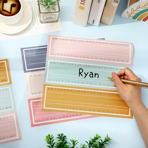 Whaline 48pcs Boho Color Name Name Tags MulticoLor Planting Classroom Bulletin Board Label in Saudi Arabia