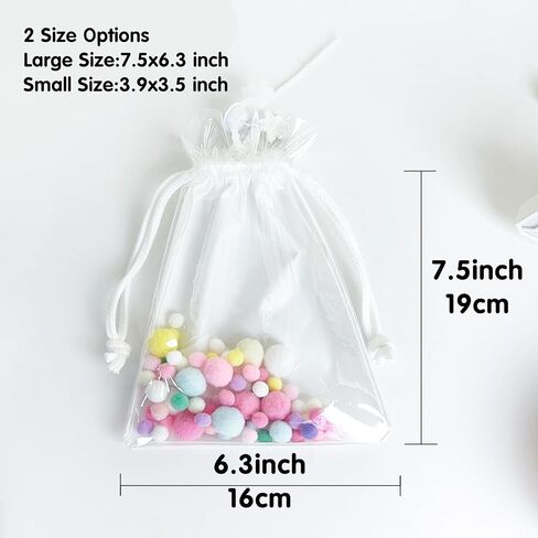 Protective Case for LABUBU Keychain, Portable Storage Hanging Display Bag for LABUBU, White/Black/Red (White-Big) in Kuwait