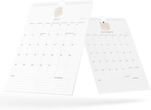 Karto Wall Calendar 2025-2026 - Vertical 11x17 inch July 2025 to December 2026 - Boost Your Productivity and Easy Planning with the Aesthetic Monthly Calendar - Zen in Kuwait