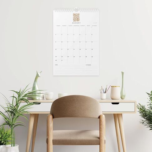 Karto Wall Calendar 2025-2026 - Vertical 11x17 inch July 2025 to December 2026 - Boost Your Productivity and Easy Planning with the Aesthetic Monthly Calendar - Zen in Kuwait