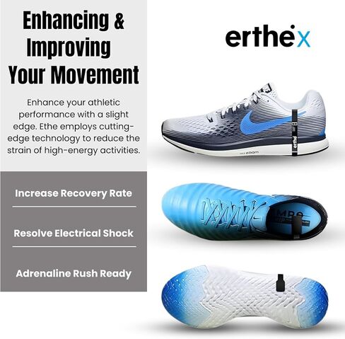 Erthe 2024 Grounding Straps for Shoes -Earthling 3.0 Earthing Grounding Shoes Straps -Erthe Straps Grounding Shoe Strap for Earthing Shoes -Earthing Products Grounding Earthing Straps (White, 2 Pack) in Saudi Arabia
