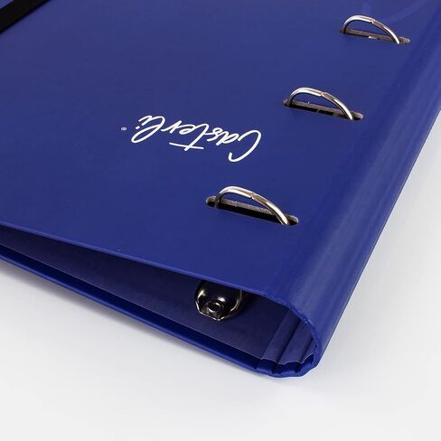 72997 - Basic Die -Cut 4 Binder ، غطاء مبطن غير لامع ، حجم 320 × 275 × 40 مم ، ألوان متنوعة ، حلقات 40 مم (أرجواني) in Saudi Arabia