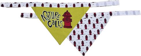 Lazy One Dog Bandana, Reversible Cotton Bandanas for All Dog Sizes (Happy Camper, Large) in Saudi Arabia