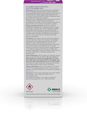 BRAVECTO Topical Solution for Cats, Flea & Tick, 12 Week Supply, >6.2-13.8 lbs., Blue Box in Saudi Arabia