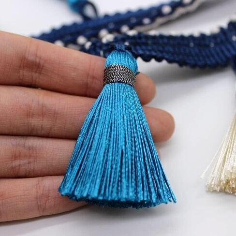 شرابة القطع الهامش ، شرابة قلادة بالخرز الكريستال ، تقليم الستار في المائدة ديكور المنزل (Bruin) in Kuwait