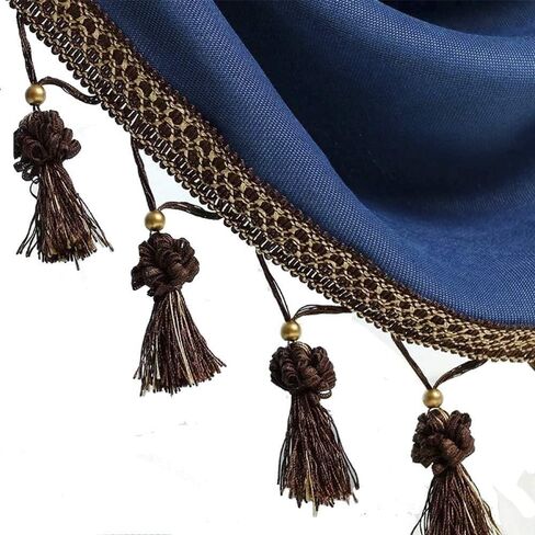 Fringe Trim Tassel,Crystal Beaded Pendant Tassel, for Curtain Clothing Decorative Sewing Supplies(White) in Saudi Arabia