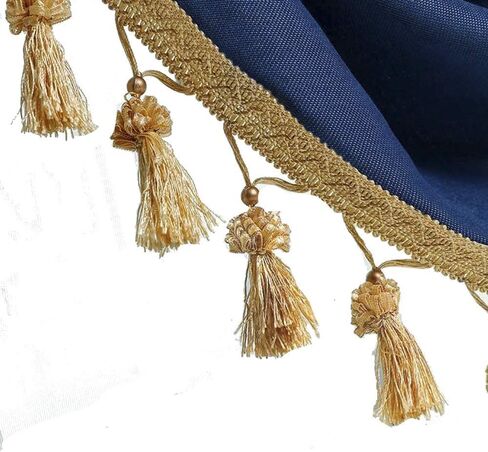 Fringe Trim Tassel,Crystal Beaded Pendant Tassel, for Curtain Clothing Decorative Sewing Supplies(White) in Saudi Arabia
