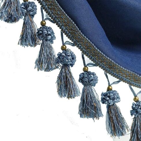 Fringe Trim Tassel,Crystal Beaded Pendant Tassel, for Curtain Clothing Decorative Sewing Supplies(White) in Saudi Arabia