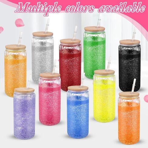 20 PCS Snow Globe Supplies ، DIY Snowglobe Tumbler Starter Kit مع زجاجات من اللمعان ، زجاجة ضغط بلاستيكية ، قمع صغير ، ملاقط ، محقنة عازمة لصنع الكوب الوردي (غير متضمن) in Saudi Arabia