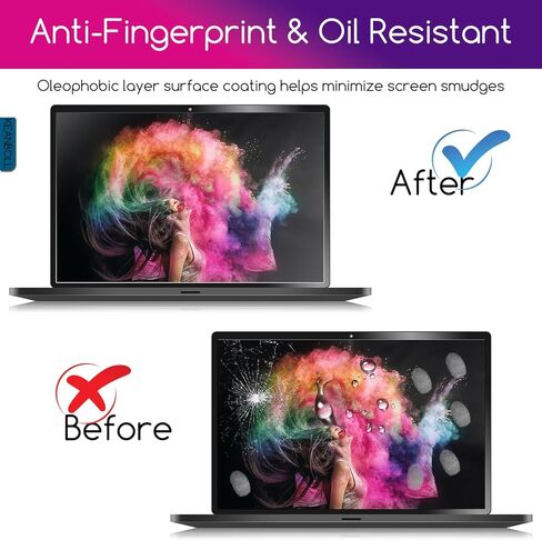 KEANBOLL 2 قطعة 15.6 بوصة واقي شاشة لجهاز Dell Inspiron 15 3000 5000 7000 Series Model 3501 3505 3593 5501 5505 5508 5584 5593 5598 7500 7501 7506 7590 7591 شاشة كمبيوتر محمول مضادة للوهج ومضادة للخدش in Kuwait