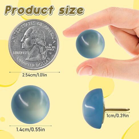 40 Pack Cat's Eye Devinative Push Pins ، Thumb Toots for Bulletin Board Decor in Kuwait