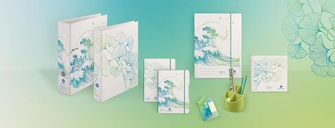 50033393 Max.File Folder ، A4 ، 8 cm ، Motif: Greenline Wave ، 1 قطعة in Kuwait