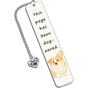 Bookmark for Women, Book Marks for Reading Kids, Dog Bookmark, Dog Themed Gifts, Dog Lovers Gifts for Women, Corgi Gifts for Corgi Lovers, Book Accessories for Book Lovers, Bookish Gifts for Book Club