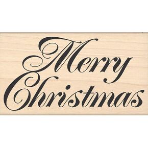 Stamps by Impression Merry Christmas Rubber Stamp ST 1206