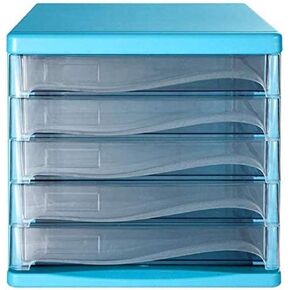 خزائن الملفات 5 أدراج الابتكار تصميم ساحر أبيض أسود Blue Office Organizer حامل ملف سطح المكتب الأثاث المنزلي (ب) (ب) (ب) (ب) (ب) (ب)