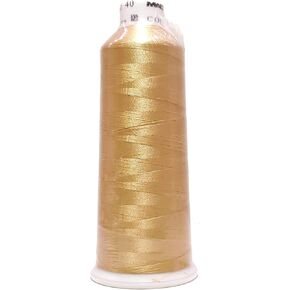 Madeira Rayon Embroidery Thread 5500yd Cone GOLD BEIGE Color: 1070