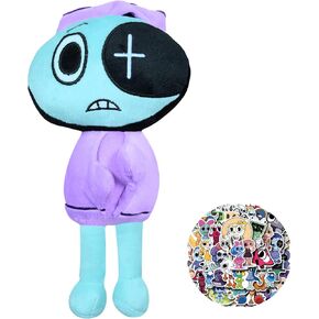 Dandy's World Plush 11 "Astro Plush Fected Figure Pillow لمحبي ألعاب الفيديو ديكور غرفة مع مجموعة ملصق