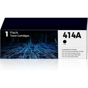 414A Toner Cartridges Replacement for HP 414A HP414A 414X 4 Pack Toner with Chip for Color Laser Jet Pro MFP M479fdw M454dw M479fdn M454dn Enterprise MFP M480f M455dn MFP M479 W2020A W2020X (B+C+M+Y)