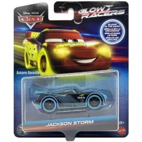Disney Cars Jackson Storm Glow Racer Toy Vehicle for Ages 3 and Up