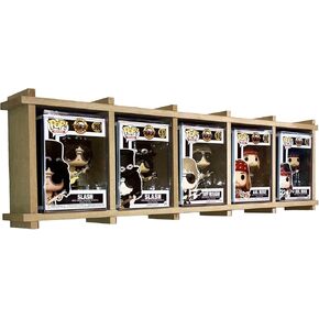 Display Geek, 1 x Kubbie Ultra Slim MDF Wood Display Case for Funko Pops in Acrylic Hard Stacks Pop Armor and Plastic Protectors, Stackable & Wall Mountable Pop Shelf, Unpainted DIY, MK Kubbies