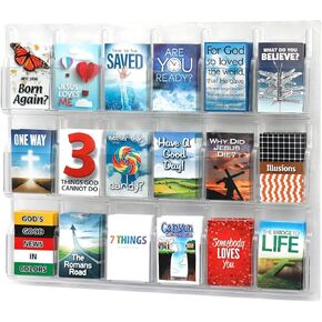18-Pocket Wall-Mount Tract Rack