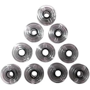 Cutex Pack of 10 Plastic Bobbins for Elna Babylock Sewing Machines #493555