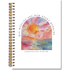 Jinyo Whale Shark Chark Notebook للنساء الرجال ، أشعيا 43: 2 دفتر اليومية اليومية للكتاب المقدس ، مجلة الصلاة الدينية للمرأة ، مجلة ملاحظات الكنيسة ، دفتر ملاحظات الكتاب المقدس 5.5x8.3 بوصة (Beige) in Kuwait