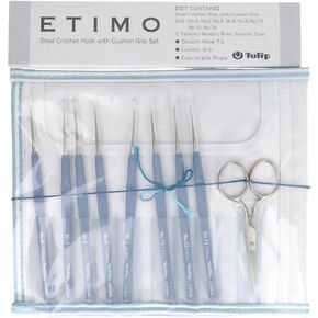 Tulip TLS-001 ETIMO Pattern Lace Needle Set, Royal Silver