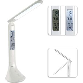 OttLite ClearSun LED Travel Task Lamp - Cordless, Digital Display & Touch Activated Controls - Desk Lamp with Rechargeable Battery - Travel-Friendly & Portable Reading Lamp