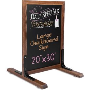 Ilyapa Large Whiteboard Sign - Free Standing Magnetic Sidewalk Sign - Outdoor Menu for Restaurant, Food Truck, Party, or Wedding - 42x18 Inch - Black