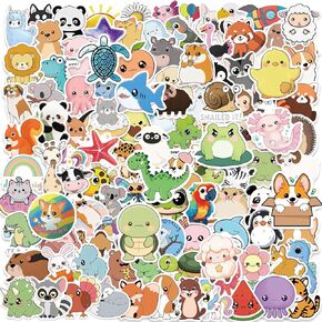112 PCS Animal Stickers Cute Aesthetic Decals for Girls Journaling Scrapbooking Sticker Pack for Adult