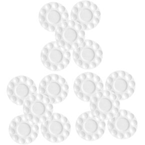 15Pcs Watercolor Pigment Tray Durable Plastic Mixing Plates for Adults for Painting DIY Crafts and Art Projects Easy to Clean
