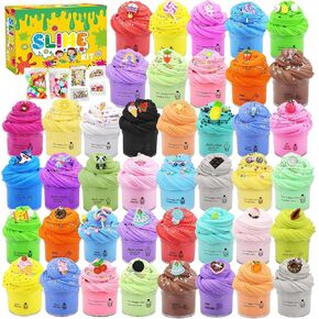 50Pcs Mini Butter Slime Kit, Scented Slime for Girls and Boys DIY, Classroom Prizes for Kids, Party Favors, Birthday Gifts, Soft & Non-Sticky Stress Relief Fidget Toys for Kids