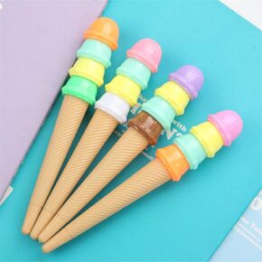 Cute Kawaii snacks Ice cream Shape Gel Ink Pens school office supplies for girls Stationery novelty pens for kids stationary (6)