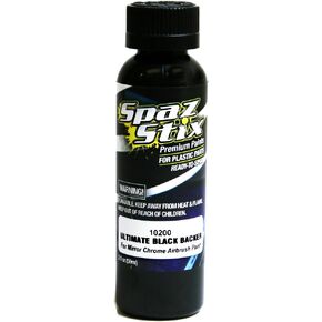 Spaz Stix Ultimate Backer for Mirror Chrome Airbrush Paint, Black, 2-Ounce