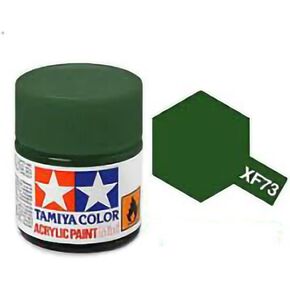 TAMIYA Acrylic Mini XF73 Dark Green 10ml TAM81773 Plastics Paint Acrylic