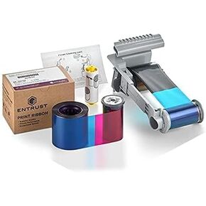Entrust 525100-011 Sigma DS2 YMCKF-KT Color Ribbon – 300 Image with UV Panel for use specifically with Entrust Sigma DS1 and DS2 ID Card Printers