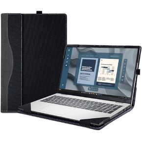 Laptop Case Cover for Dell Pro 16 Plus (PB16250 /PB16255) & Pro16 PC16255 /PC16250 &for Dell 16Plus DB16250 Sleeve,PU Leather Notebook PC Protective Bag with Pen Holder (Wine red)
