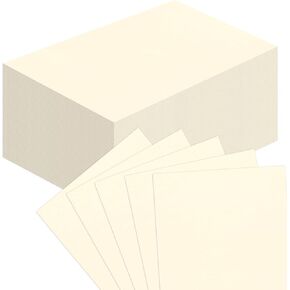 100 Sheets 4" x 6" Blank Thick Cardstock Paper 110LB/300GSM Cards Stock for Invitations, Postcards, Photos, DIY Crafts Greeting Card Making Scrapbook Supplies (White)