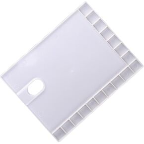 Gadpiparty 3Pcs Plastic Painting Color Mixing Trays Lightweight Art Palette for Watercolor Pigment and Paint Easy to Clean Reusable for Artists and Students