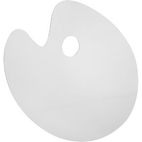 jojofuny Transparent Acrylic Painting Palette Tray Oval for Watercolor Mixing and Art Projects Durable and Space Saving Drawing Tray for Artists and Beginners