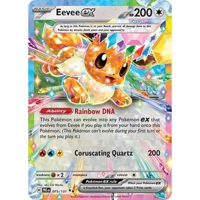 Pokemon - Eevee ex 075/131 – Prismatic Evolutions – Double Rare – Foil Single Card