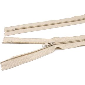 JN #5 Closed Bottom Slipcover & Upholstery Zipper - Color: Beige - Choose Your Length - (1 Zipper Per Pack) (Beige - 60" Inches)